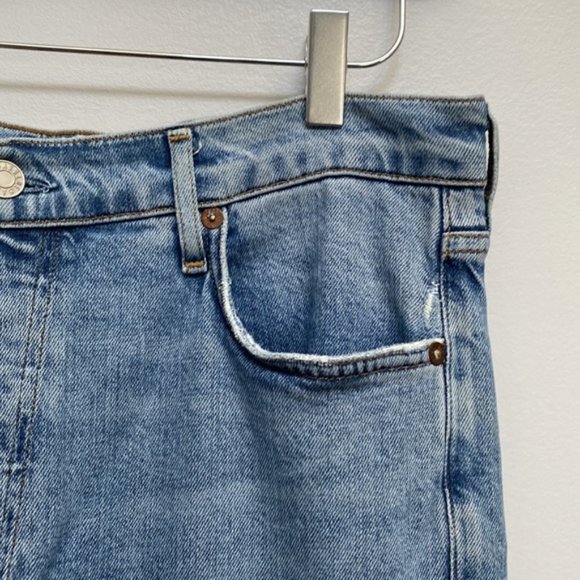 ❗️SOLD❗️Agolde Nico Distressed High Rise Nico High Rise Slim Fit Jeans Size 31 - Picture 7 of 13